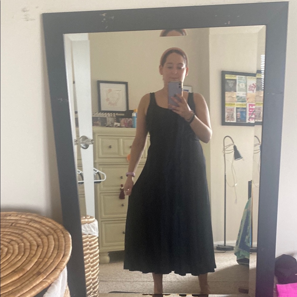 Marine Layer Black Midi Dress